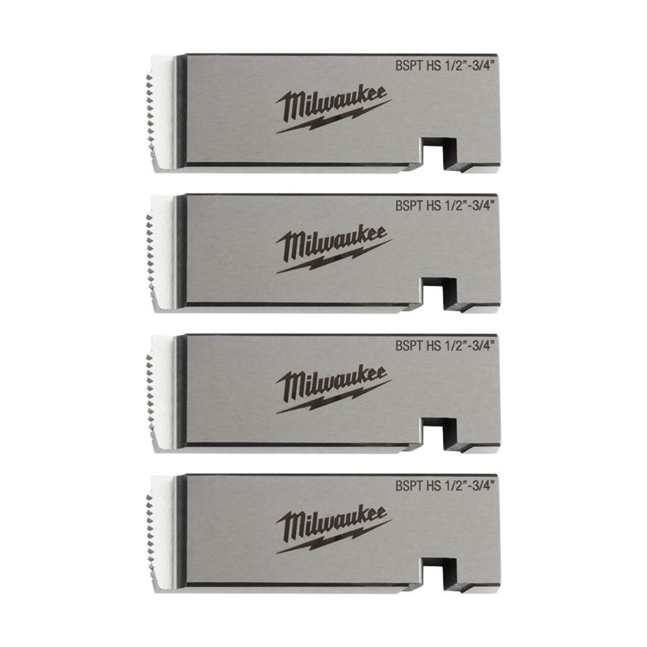 Milwaukee 1/2”-3/4” High Speed For Stainless BSPT Pipe Threading Die Set