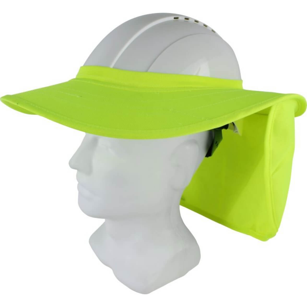 Maxisafe Hard Hat Brim W/ Neck Flap Yellow