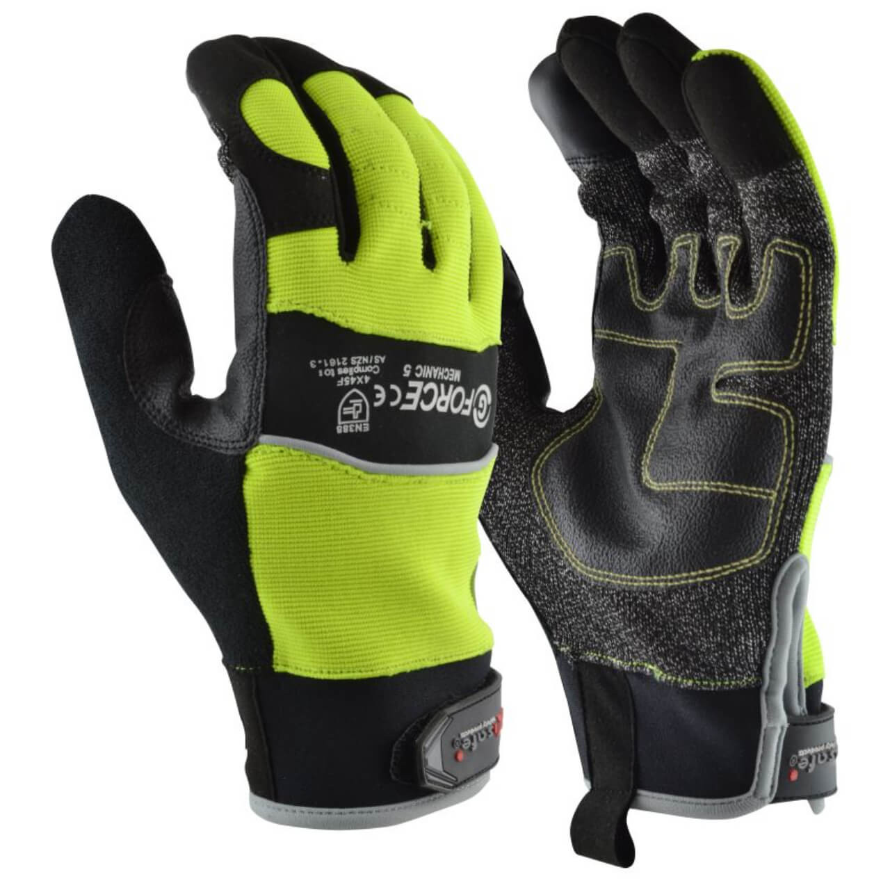Maxisafe G-Force Hi-Vis Cut F Mechanics Glove