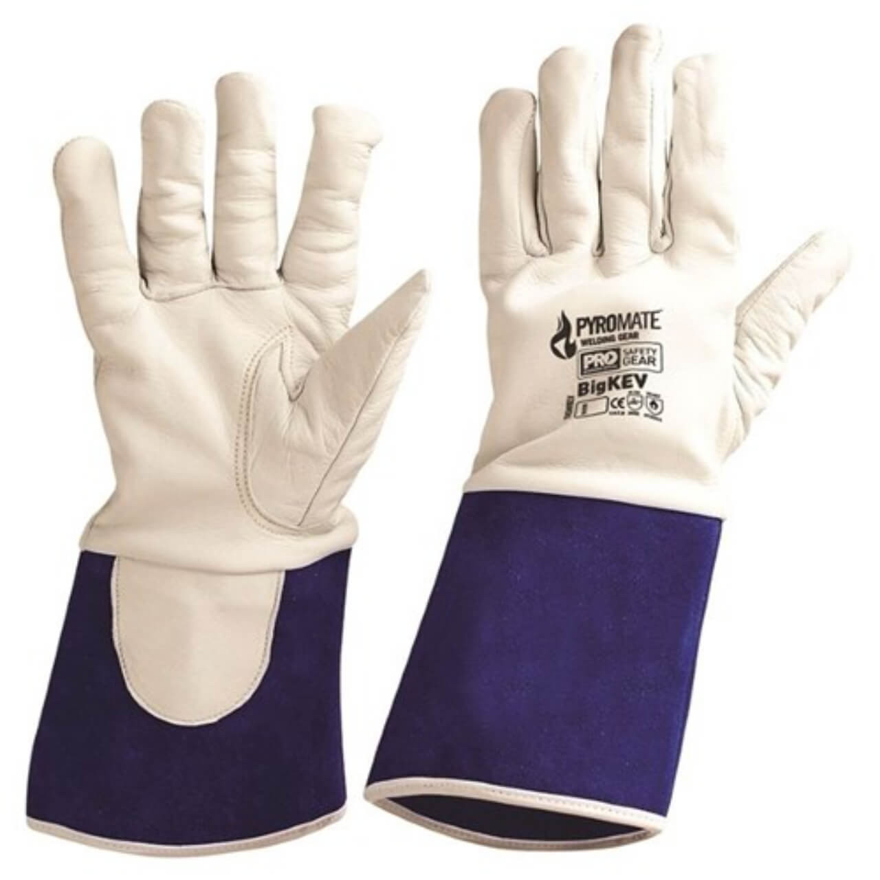 Prochoice Pyomate BigKev TIG Welding Kevlar Lined Leather Goatskin Glove 30cm M