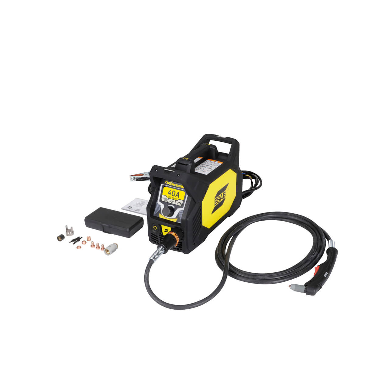 ESAB Cutmaster 40+ Plasma Cutter (Gen:12mm, Reg:16mm, Max:25mm) w 6.1m SL60 Torch 20-40A@40% 240V/15A ESAB Cutmaster 40+ Plasma Cutter (Gen:12mm, Reg:16mm, Max:25mm) w 6.1m SL60 Torch 20-40A@40% 240V/15A