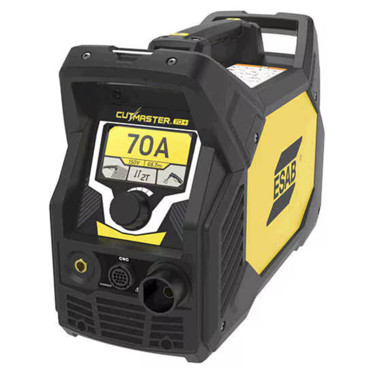 ESAB Cutmaster 70+ Plasma Cutter (Gen:20mm, Reg:30mm, Max:38mm) w 6.1m SL60 Torch 15-70A@50% 415V/25A