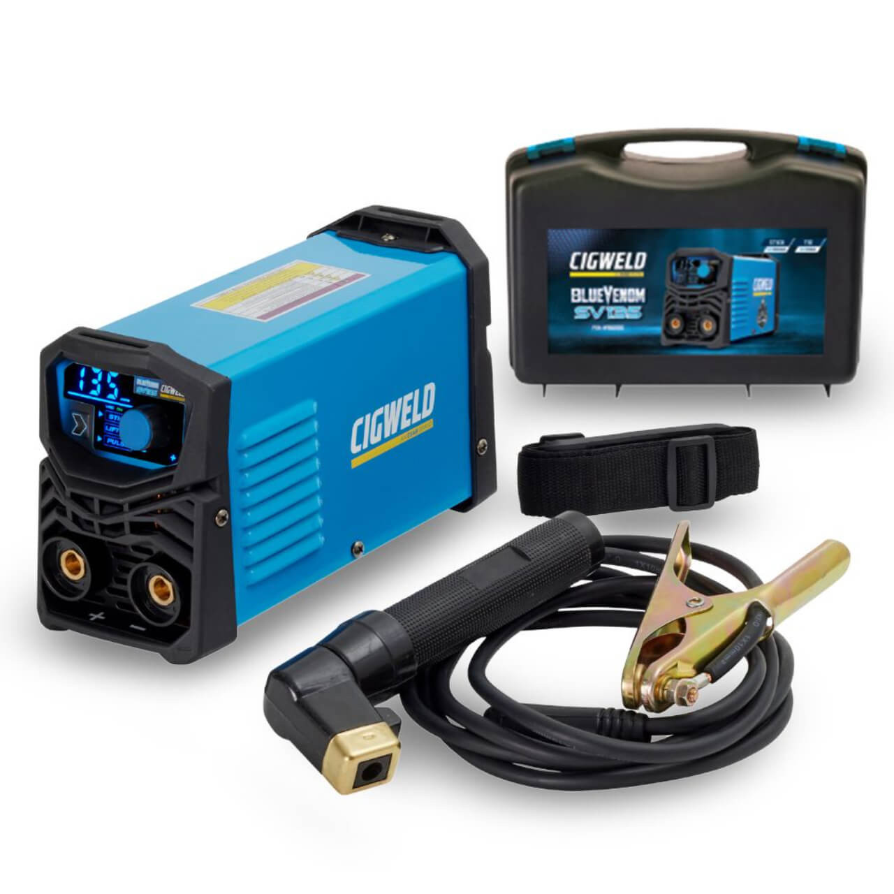 Cigweld BlueVenom SV135 Inventer With VRD & Pulse Stick / Pulse TIG 240V/10A