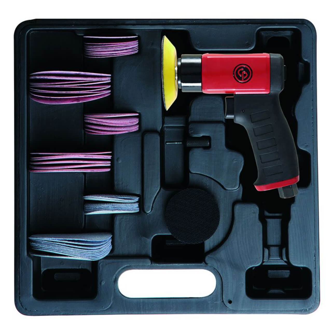 Chicago Pneumatic Pistol Grip Mini Disc Sander CP7200 In Case Incl Accessories