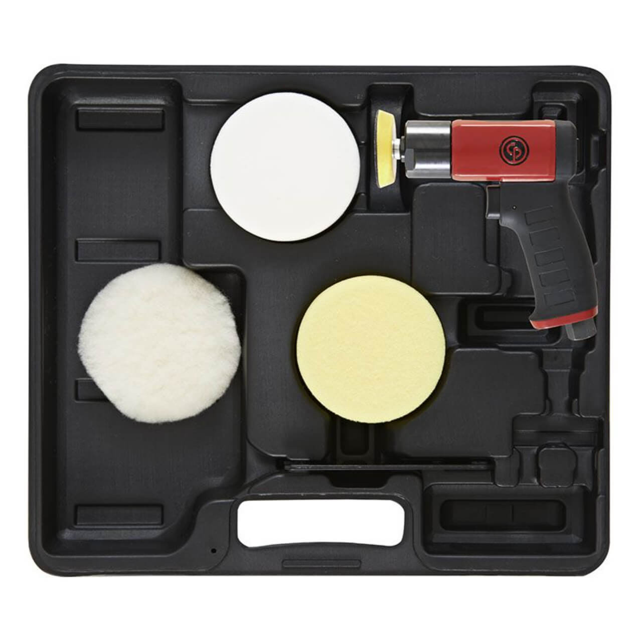 Chicago Pneumatic Pistol Grip Mini Disc Polisher CP7201 In Case Incl Accessories