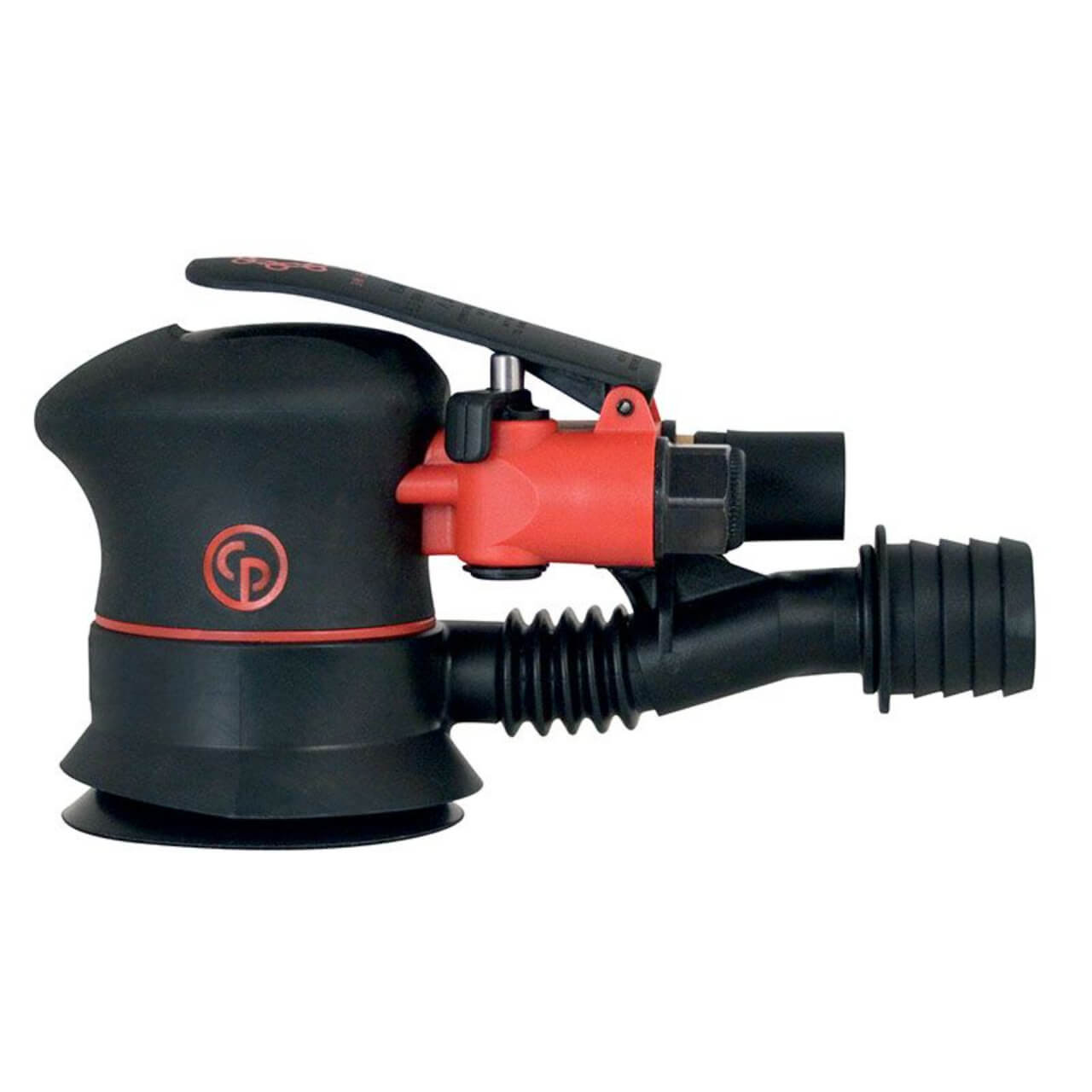 Chicago Pneumatic Mini Palm Sander 2.5mm Orbit 75mm Hook & Loop Pad Central-Vacuum (CV)