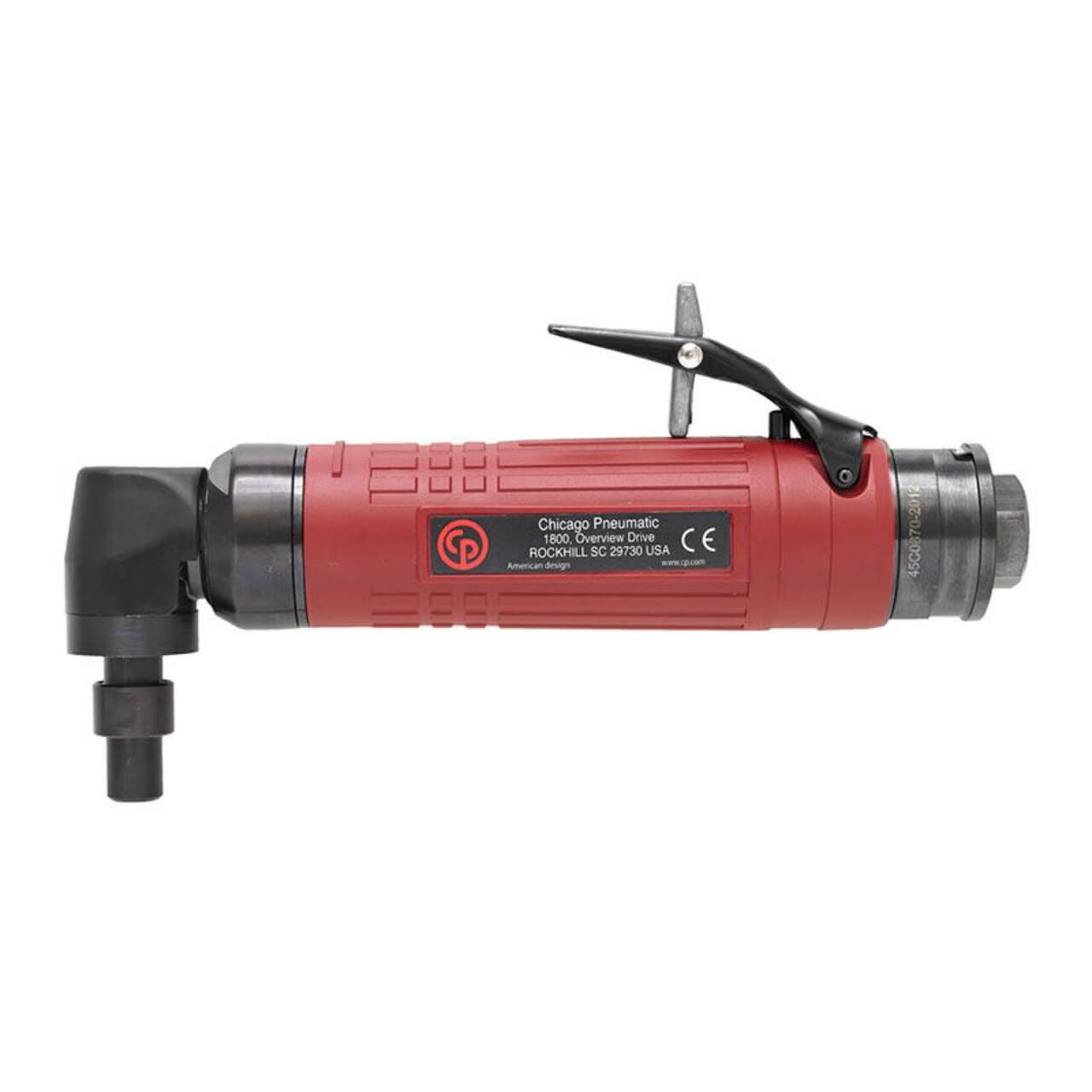 Chicago Pneumatic Super Duty Angle Head Die Grinder 1/4” / 6.35mm Collet Capacity 600W Rear Exhaust 13000 rpm