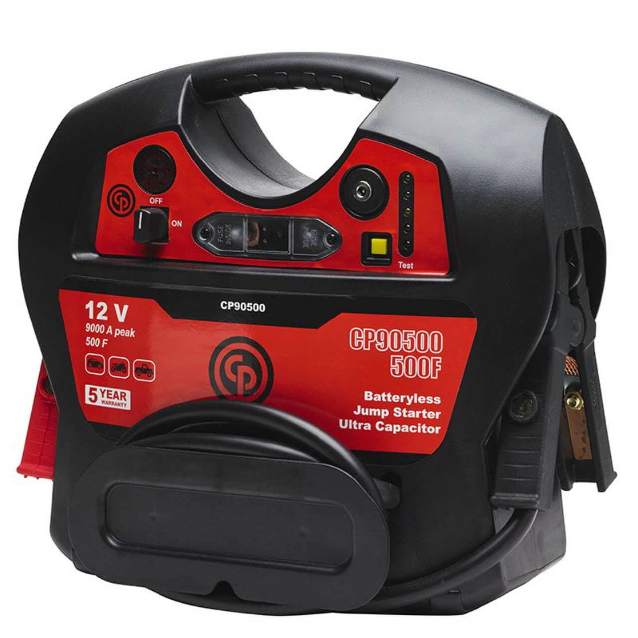Chicago Pneumatic 12V / 9000 Amp / 500 Farad Ultra Capacitor Jump Starter, Batteryless