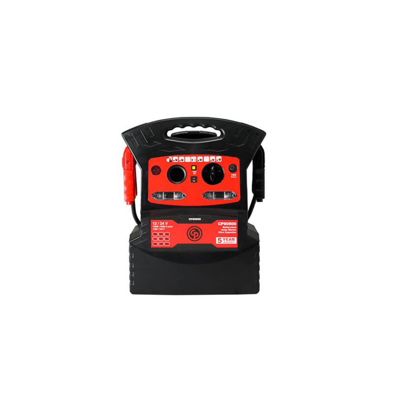 Chicago Pneumatic 12V & 24V / 1360 & 340 Amp / 16,000 & 8,000 Farad Ultra Capacitor Jump Starter, Batteryless