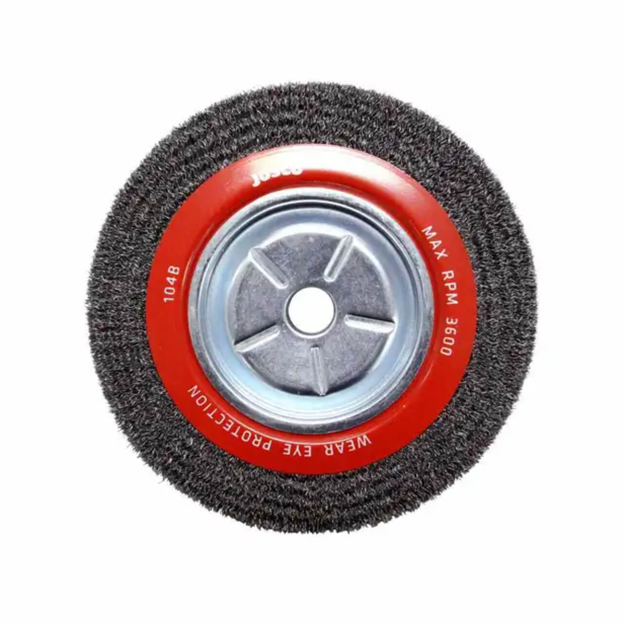 Josco 250x28x25.4mm Steel Crimped Wire Wheel Brush Josco 250x28x25.4mm Steel Crimped Wire Wheel Brush