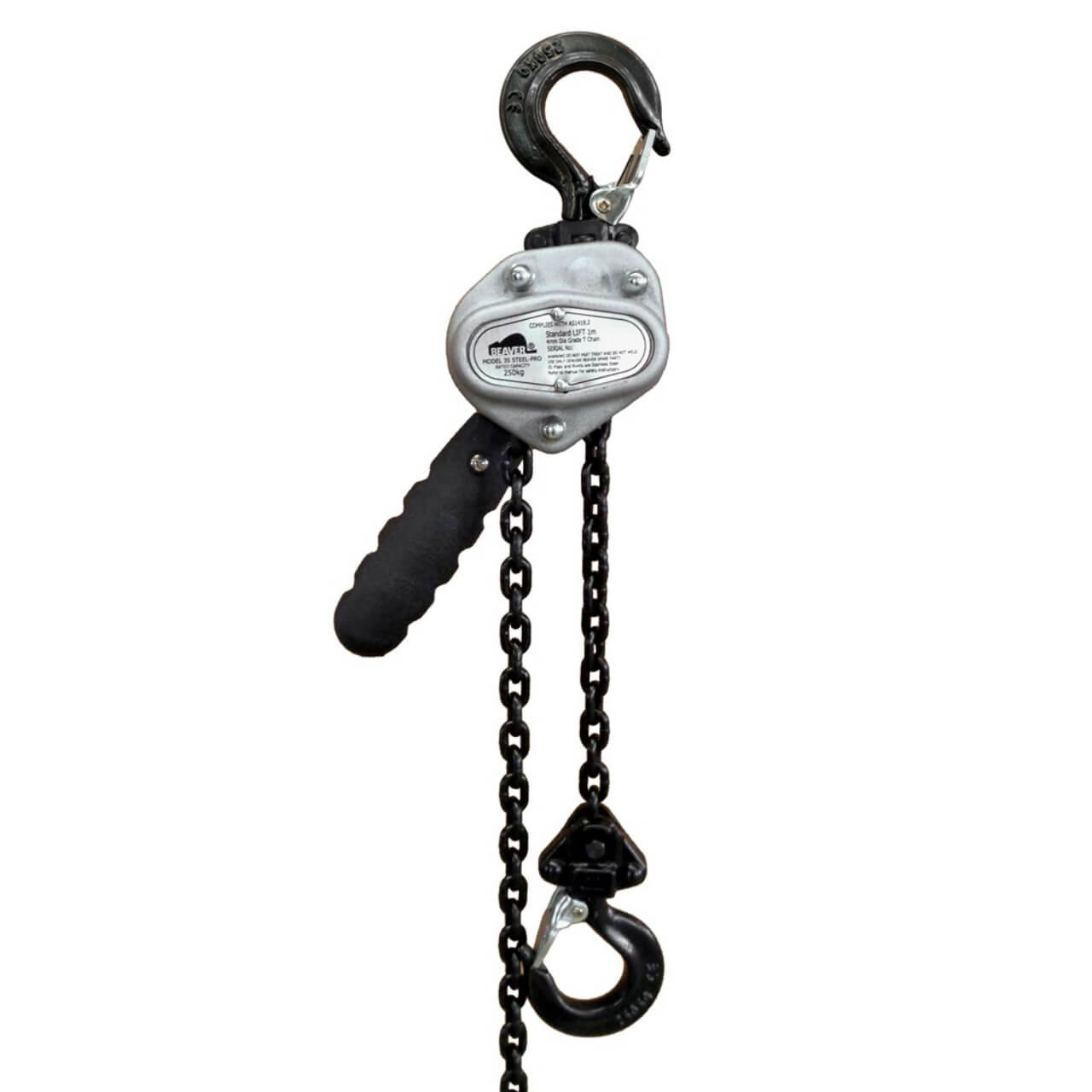 Beaver Lever Block 3S Steel Pro 250kg 1M Steel