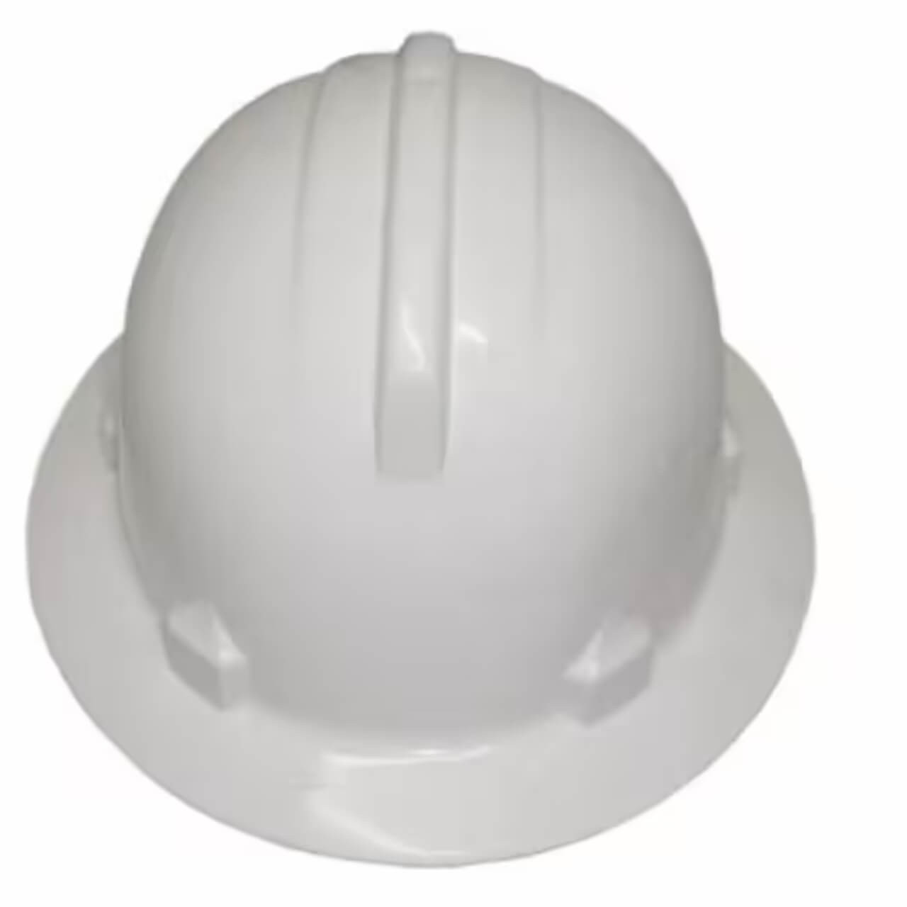 3M HH40 Wide Brim Hard Hat Non-Vented ABS Type 1 With Polycarbonate Lamp Bracket  Reflective Tape 2  White