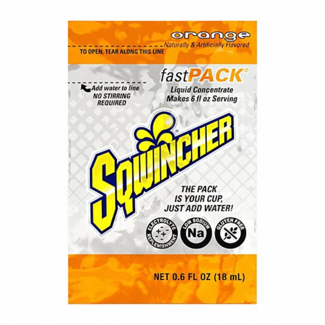 Sqwincher Concentrate Fast Pack Orange 50pk