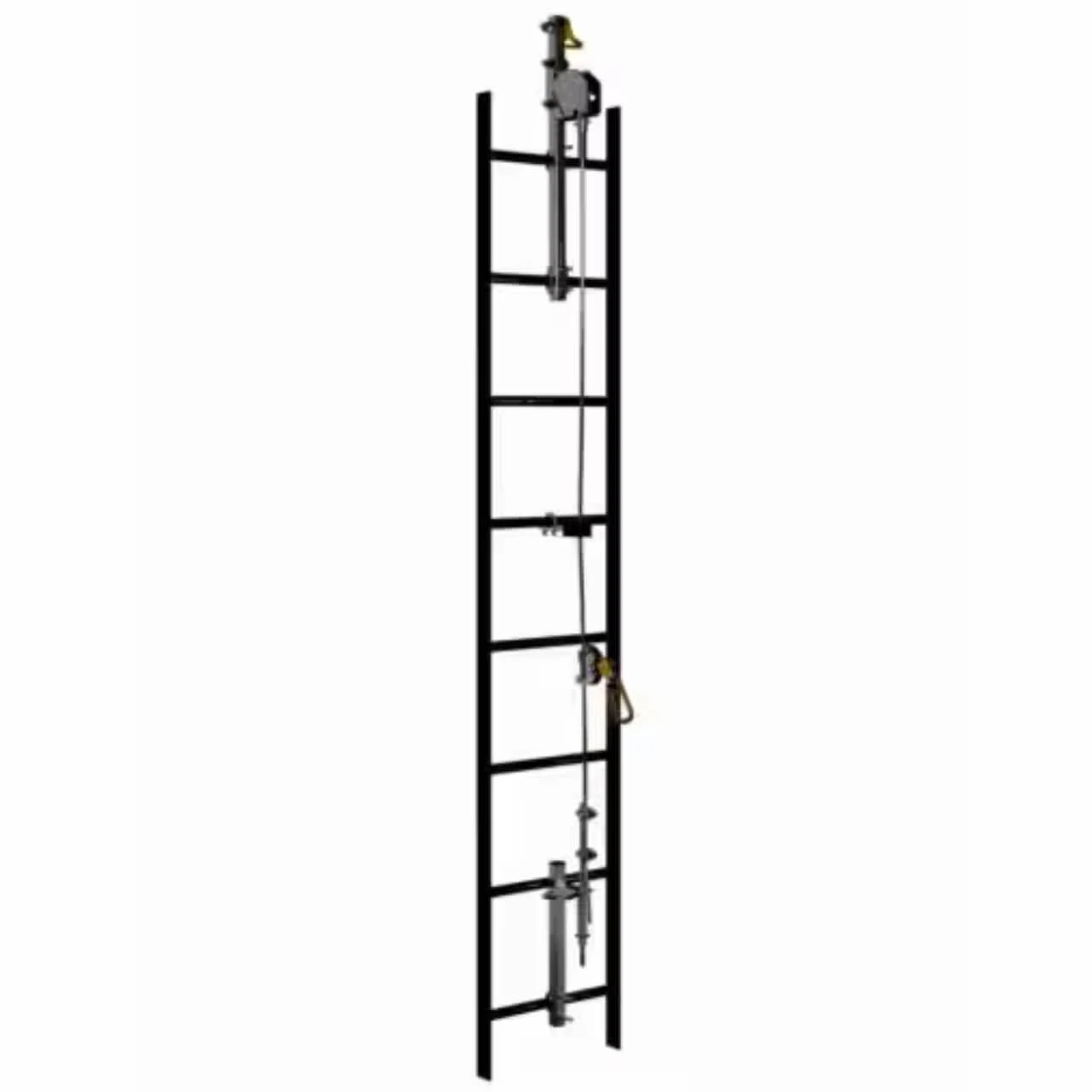 3M Dbi-Sala Lad-Saf Cable Vertical Safety System Bracketry 2 User Stainless Steel 141kg Cap 6116632