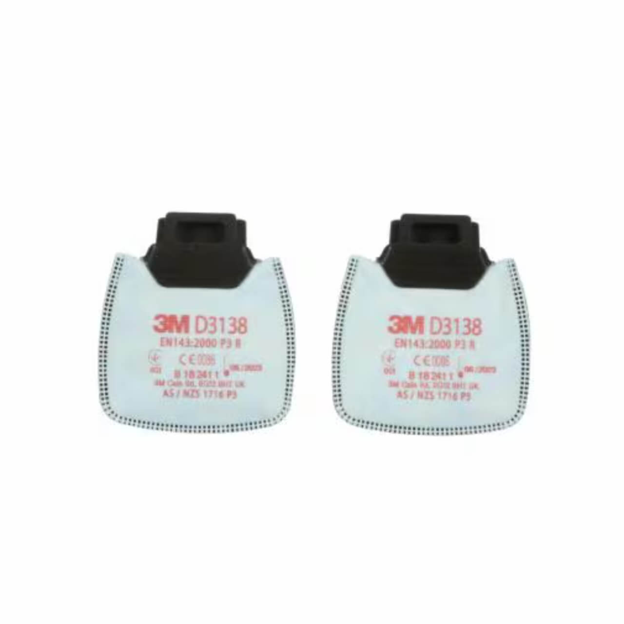 3M Secure Click Particulate Filter P3 D3138 W/ Nuisance Level Organic Vapour/Acid Gas Relief