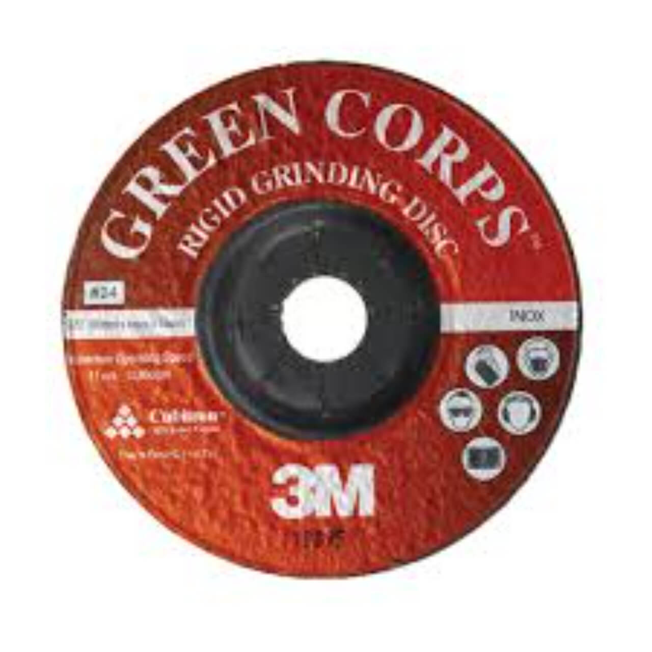 3M Green Corps 125x6x22mm Grinding Disc