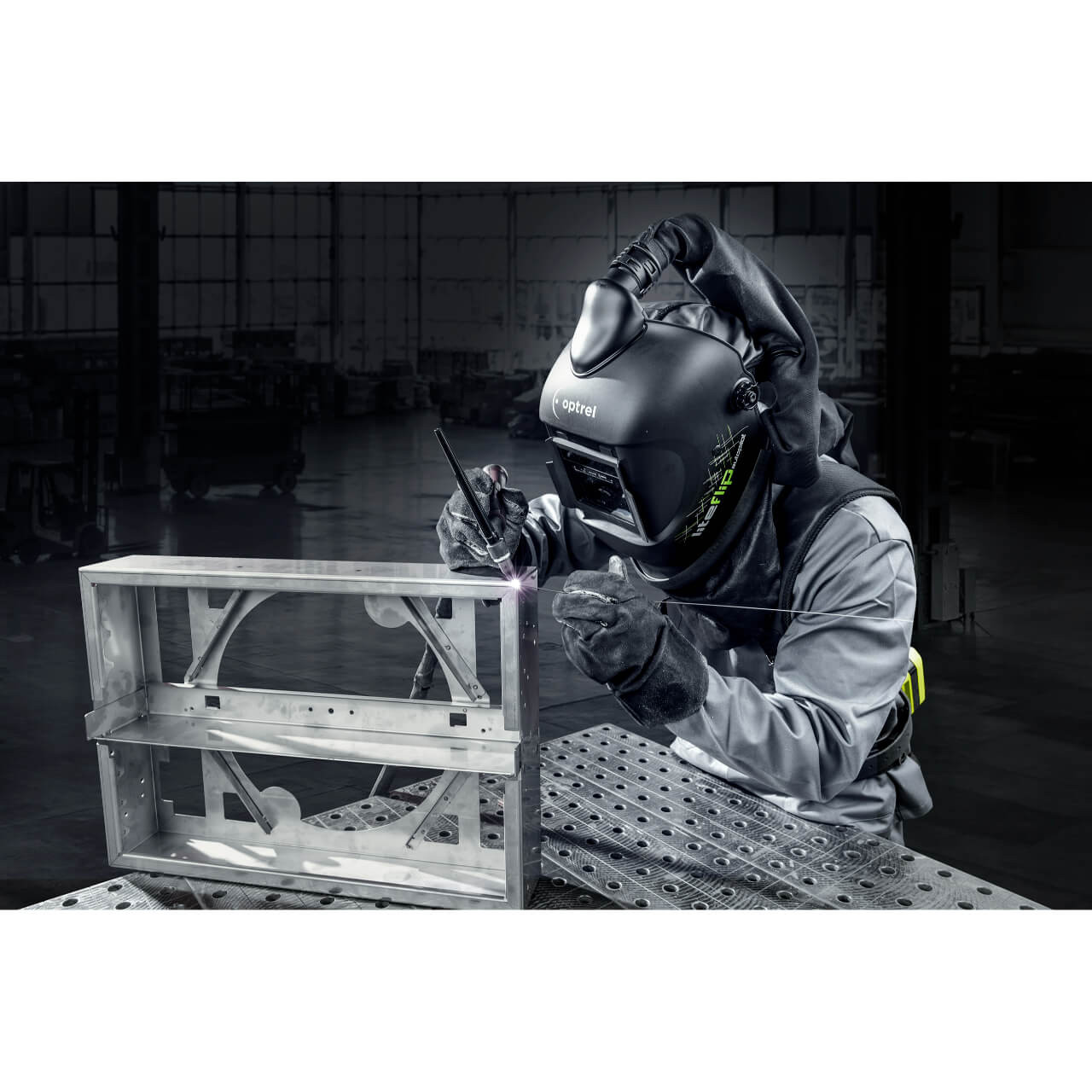 Optrel Liteflip PAPR Automatic Welding Helmet Black 5-14 Use With E3000 Air Purifier