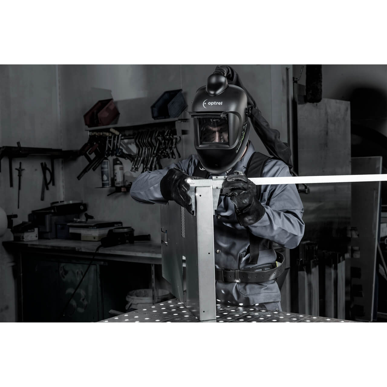 Optrel Liteflip PAPR Automatic Welding Helmet Black 5-14 Use With E3000 Air Purifier