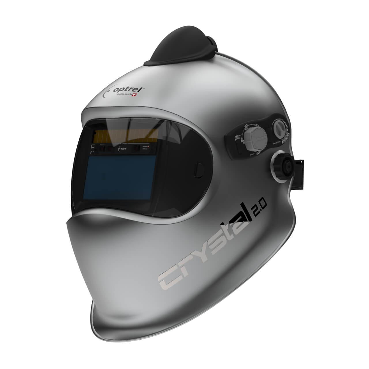 Optrel Crystal 2.0 PAPR Automatic Welding Helmet Silver 5-12 Use With E3000 Air Purifier