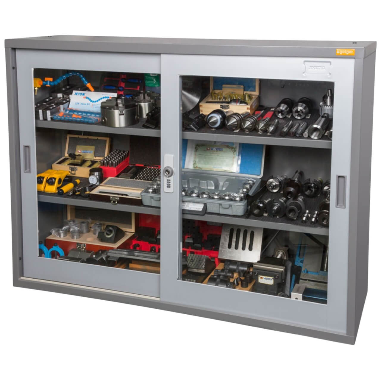GeigerLockable Glass Door Display Cabinet