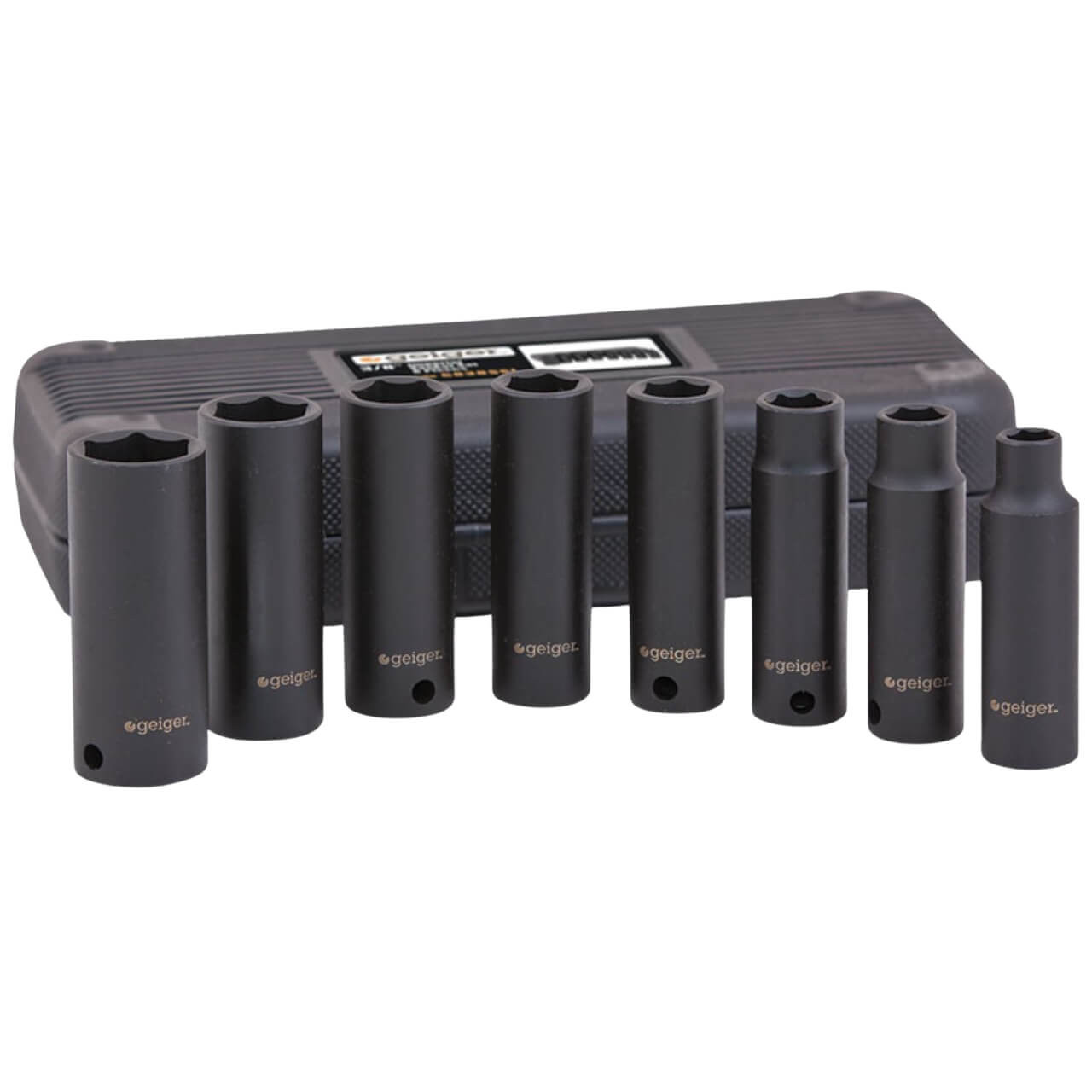Geiger 3/8” Drive Metric Socket Set (8pc.)