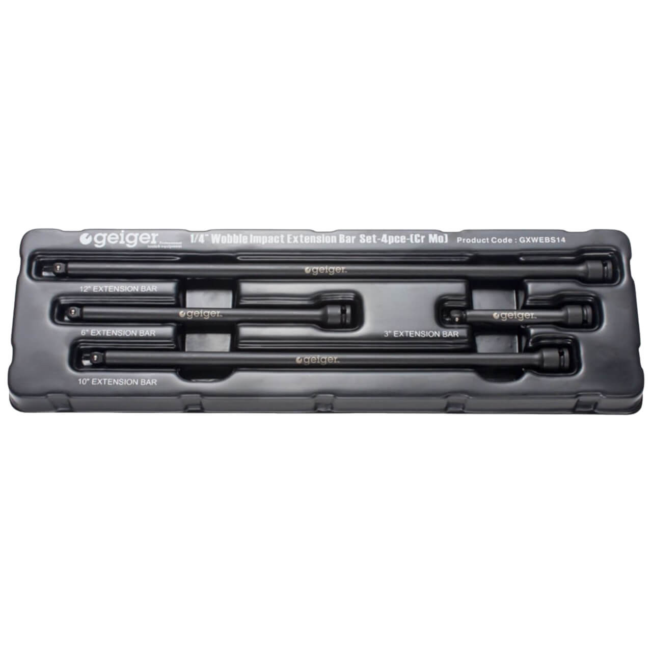 Geiger 1/4” Wobble Extension Bar Set (4pc.)
