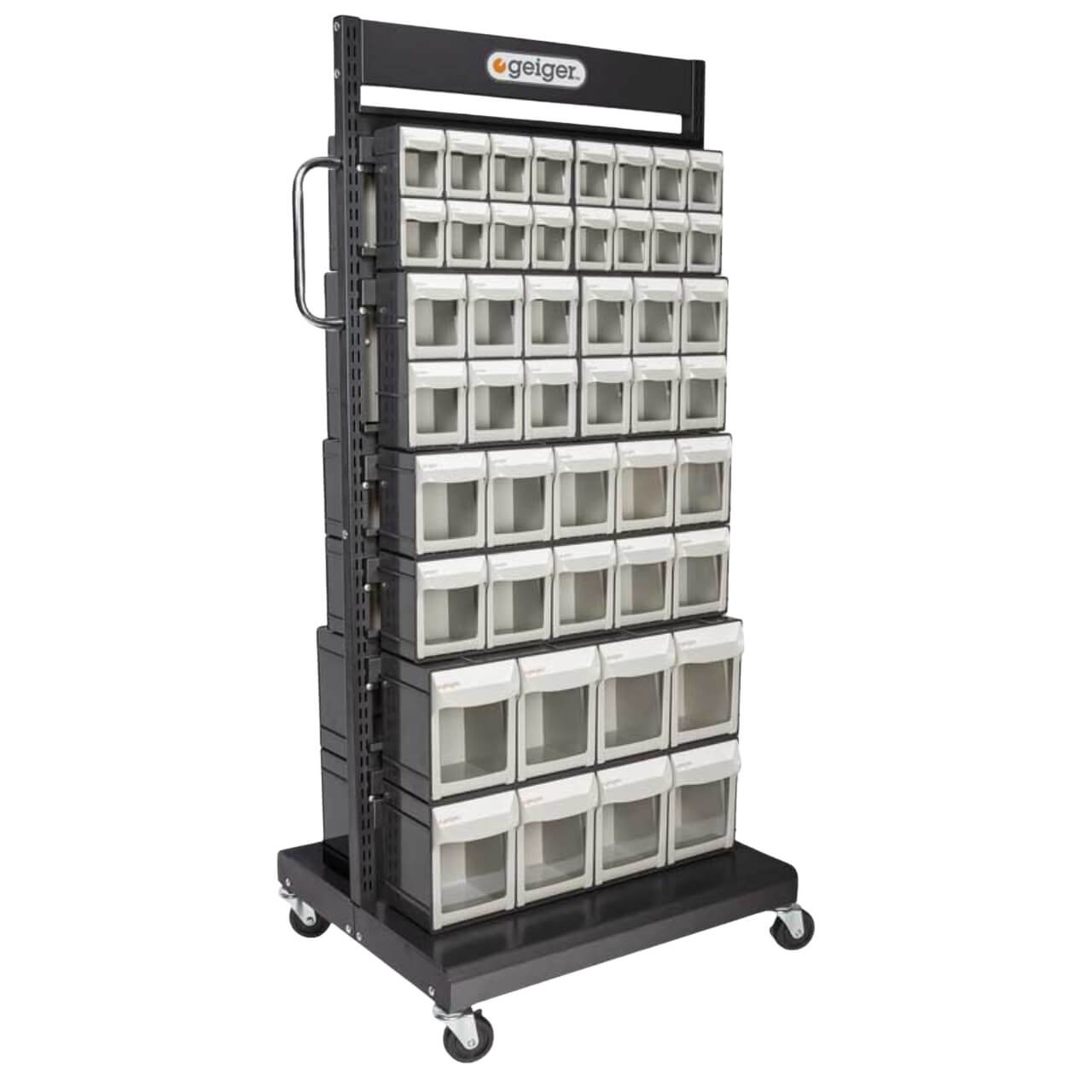 Geiger Double-sided Mobile Pivot Drawer Cart - 92 Drawer