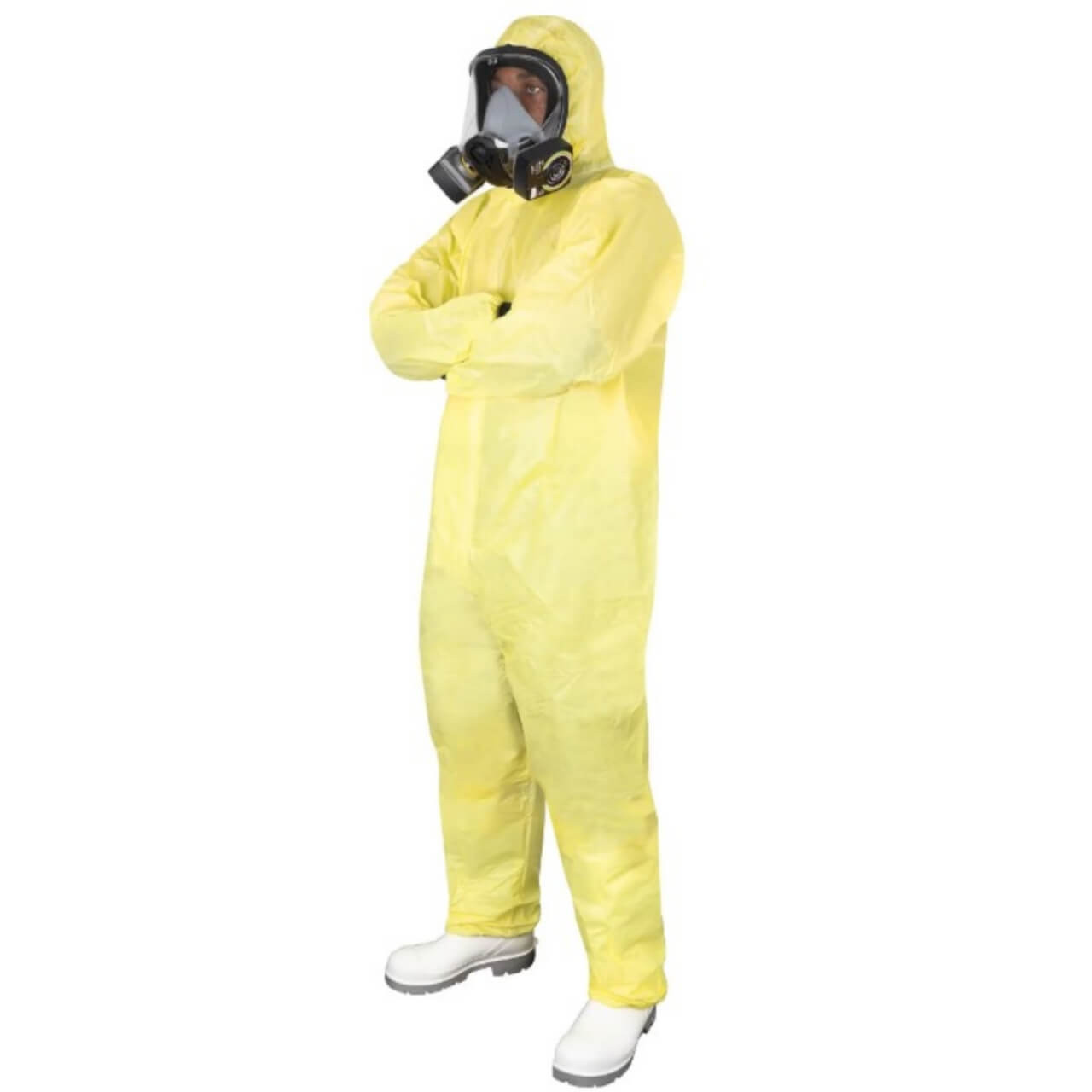 Force360 Yellow ChemRepel Type 3,4,5,6 Disposable Coverall L
