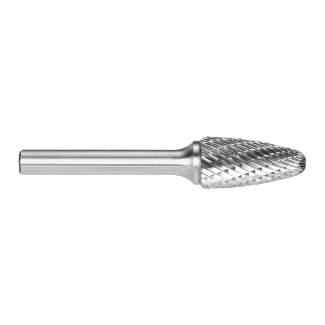 Alpha Silver Series 3/8x3/4 Tree Radius End Carbide Burr 1/4 Shank