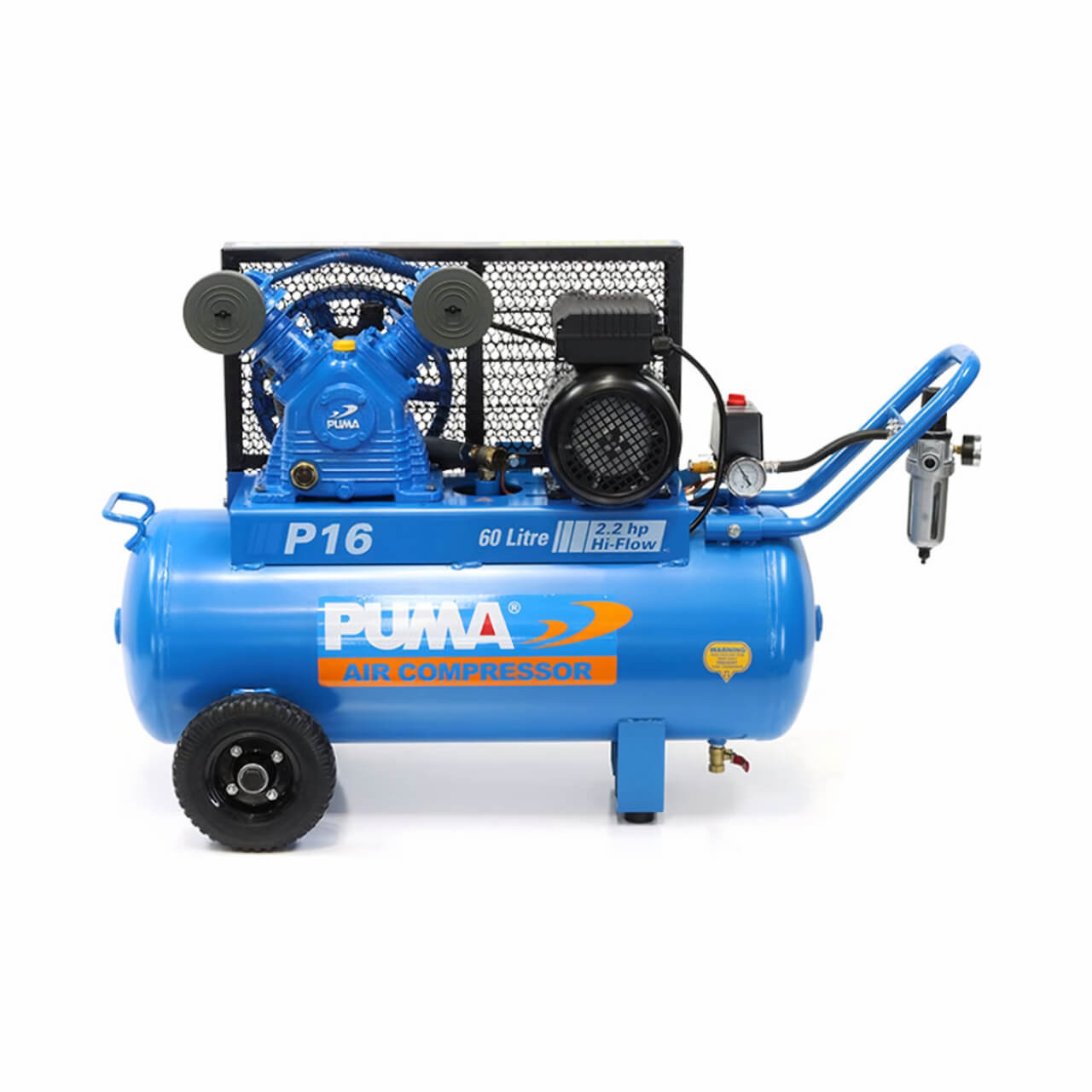 Puma P16 240V Air Compressor 2.2HP 60L 240L/min FAD