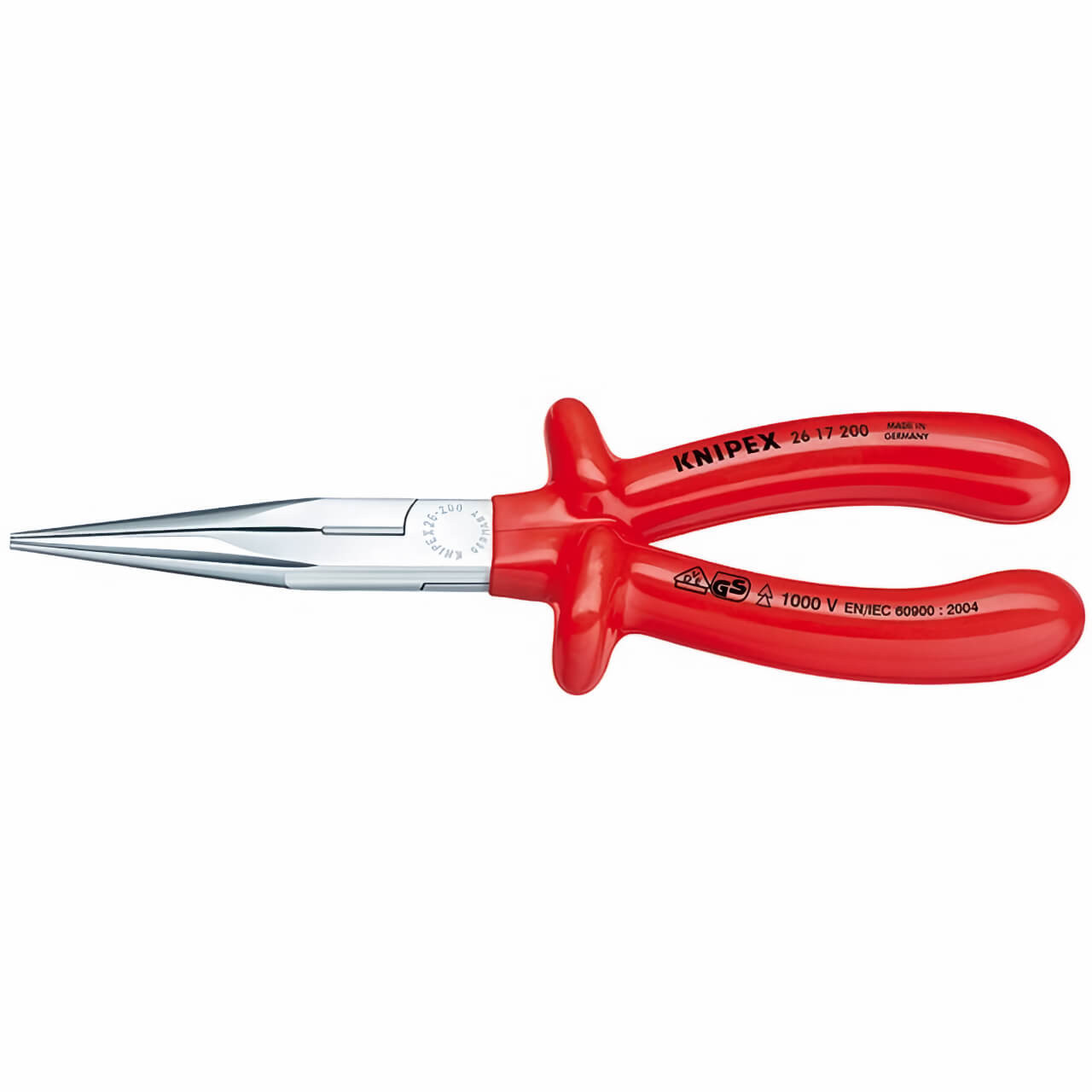 Knipex 1000V 200mm Needle Nose Side Cutting Pliers