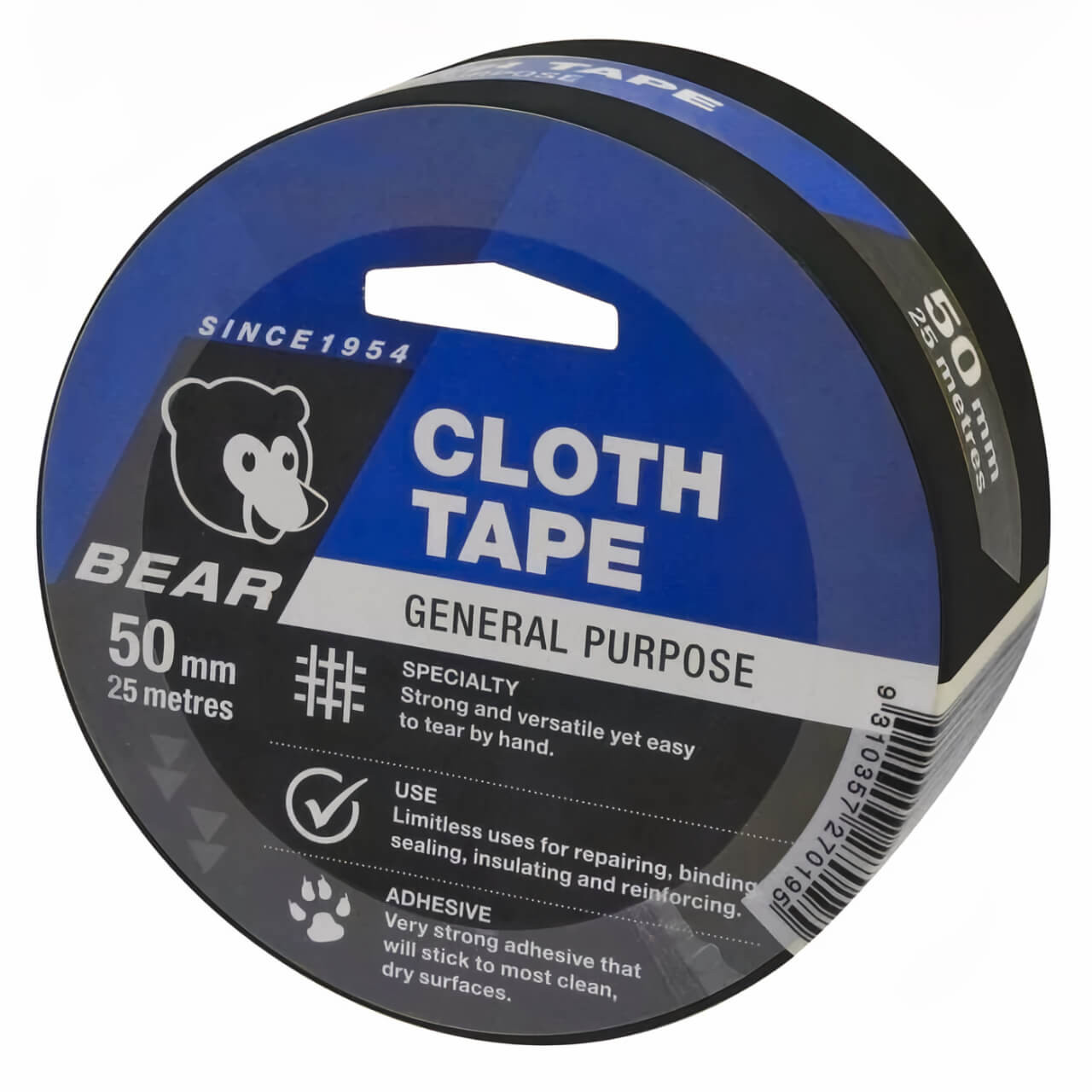 Bear Cloth Tape 50mmx25m- Black