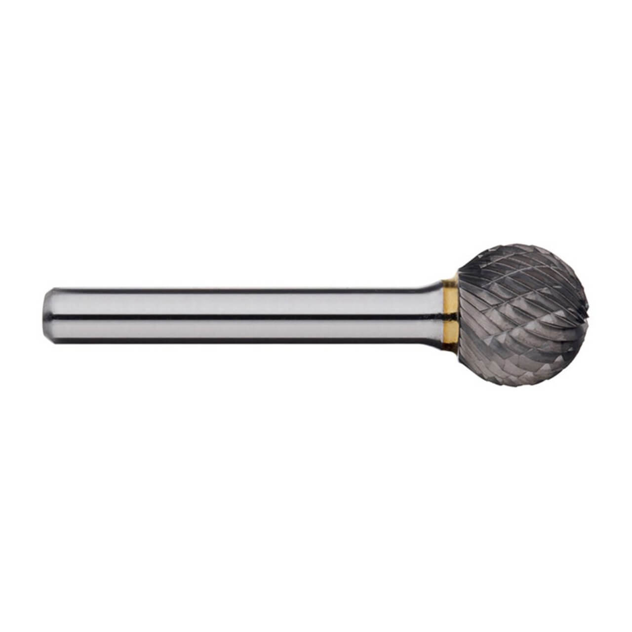 Alpha 7/16x3/8 Ball Shape Carbide Burr 1/4 Shank