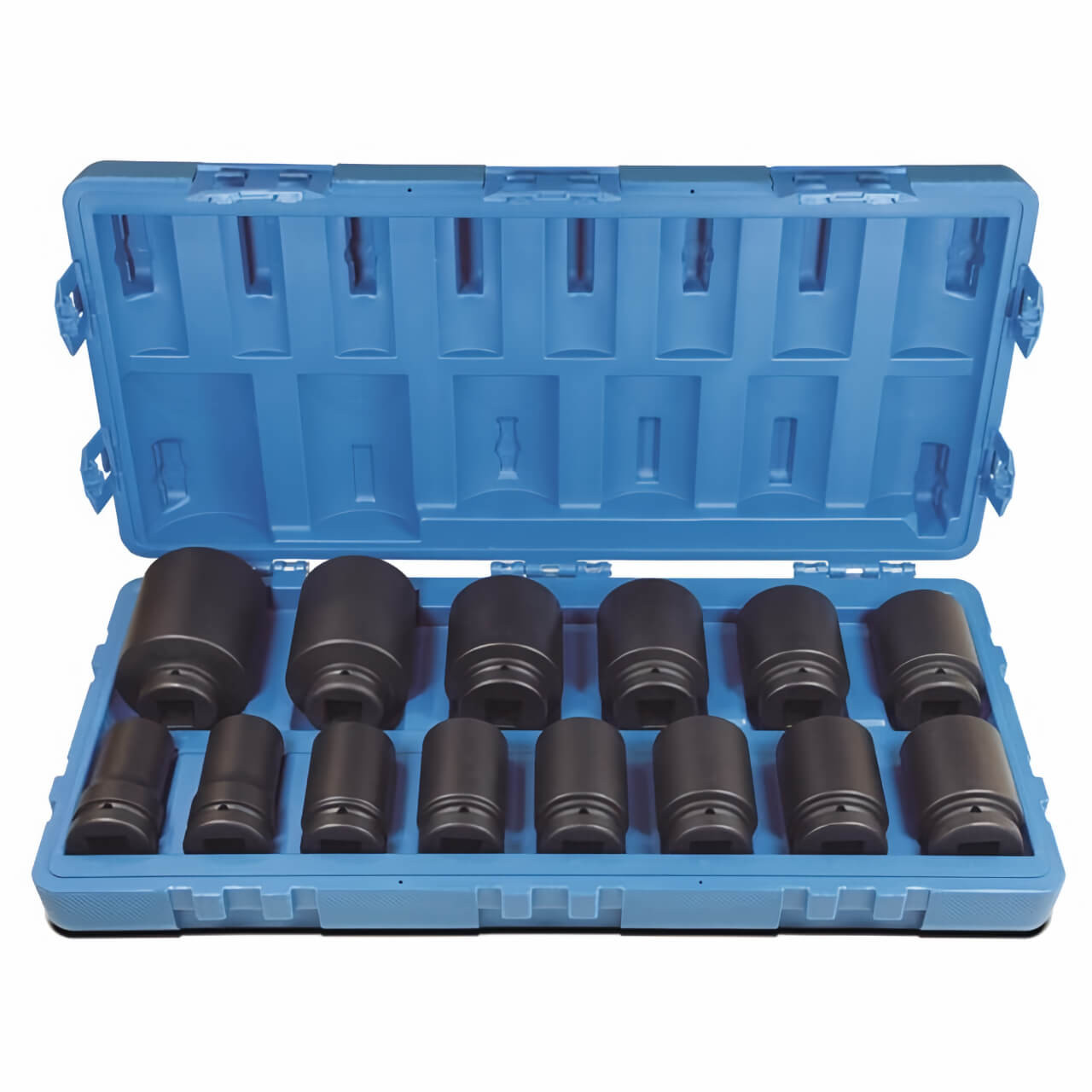 Action 1” Dr 27-65mm C/M 6pt Deep Impact Socket Set Metric 14pce