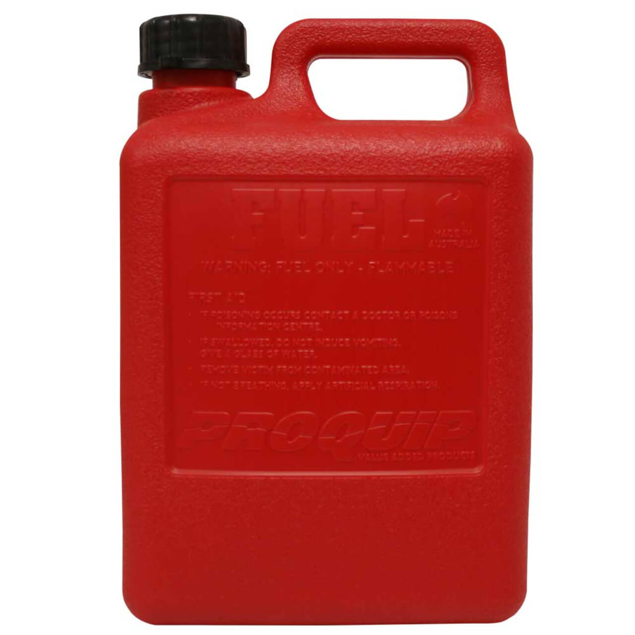 Pro Quip Safe-T-Pour Plastic Red Fuel Can Unleaded 5 Ltr