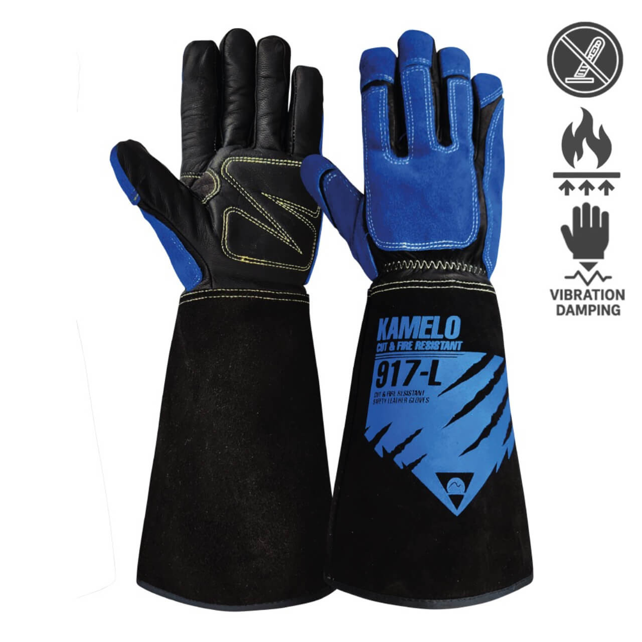 KameLo Cut & Fire Resistant Heavy Duty Safety Gloves MIG & TIG Welding L