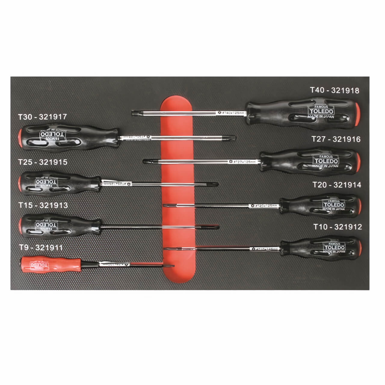 Toledo Screwdriver Set T-Proof Torx 9Pc
