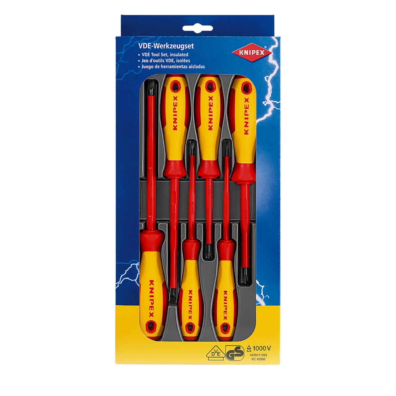 Knipex 1000v Scredriver Set 6pc