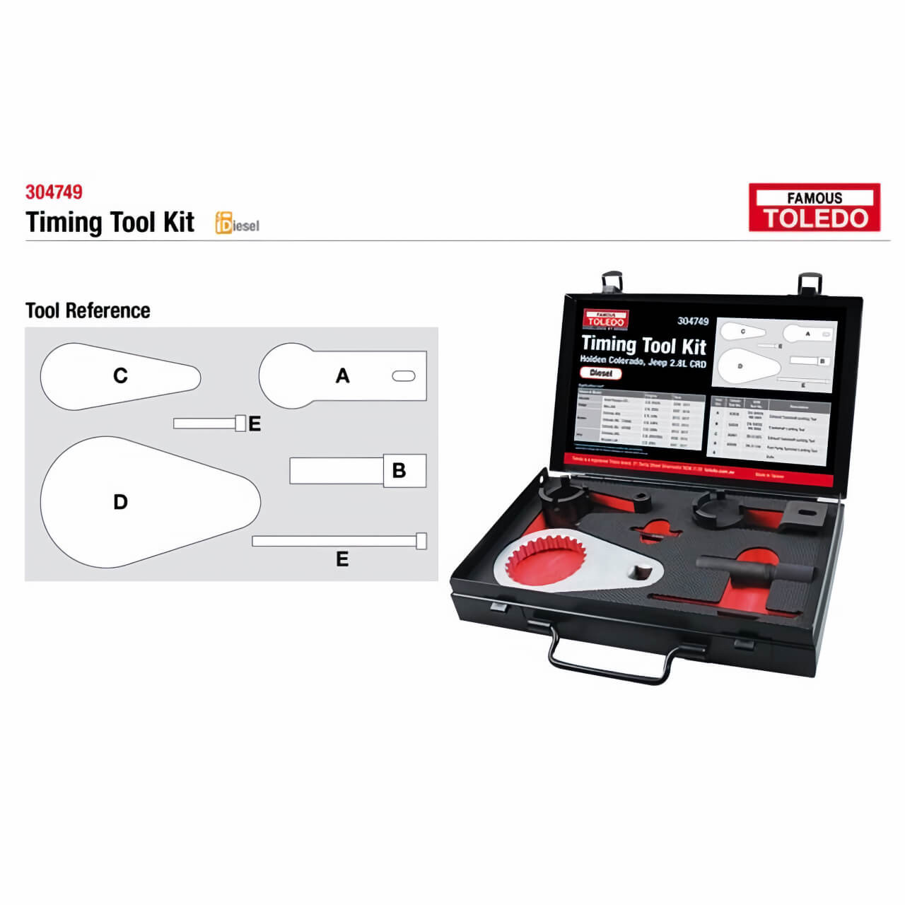 Toledo Camshaft Locking Kit