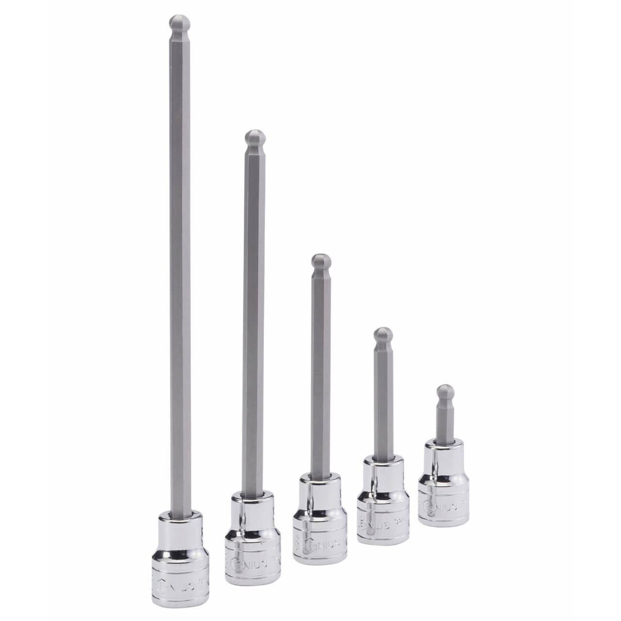 Genius 3/8 Dr x 7/32 Wobble Hex Bit Socket 50mmL