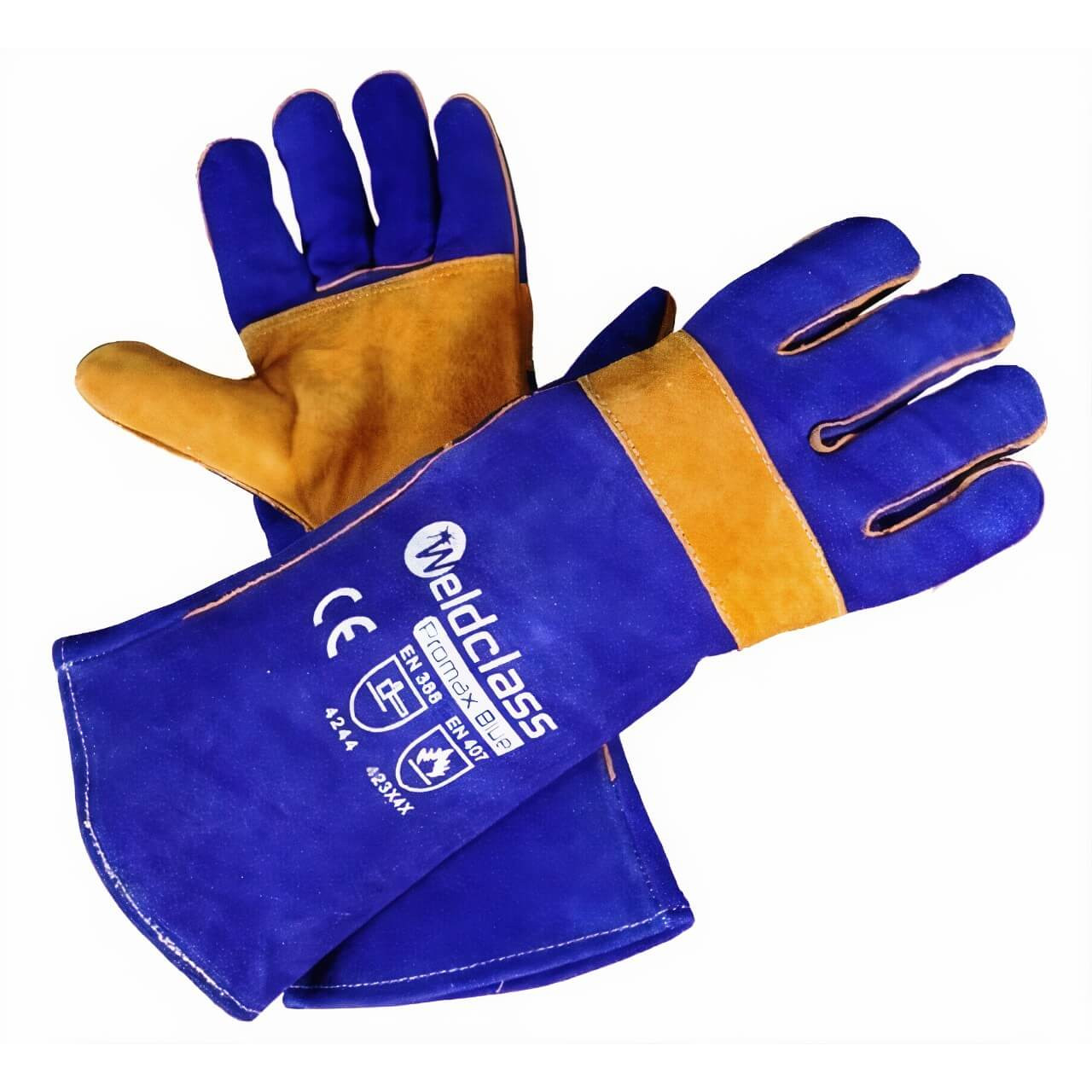 Weldclass Promax Blue Kevlar Welding Gloves
