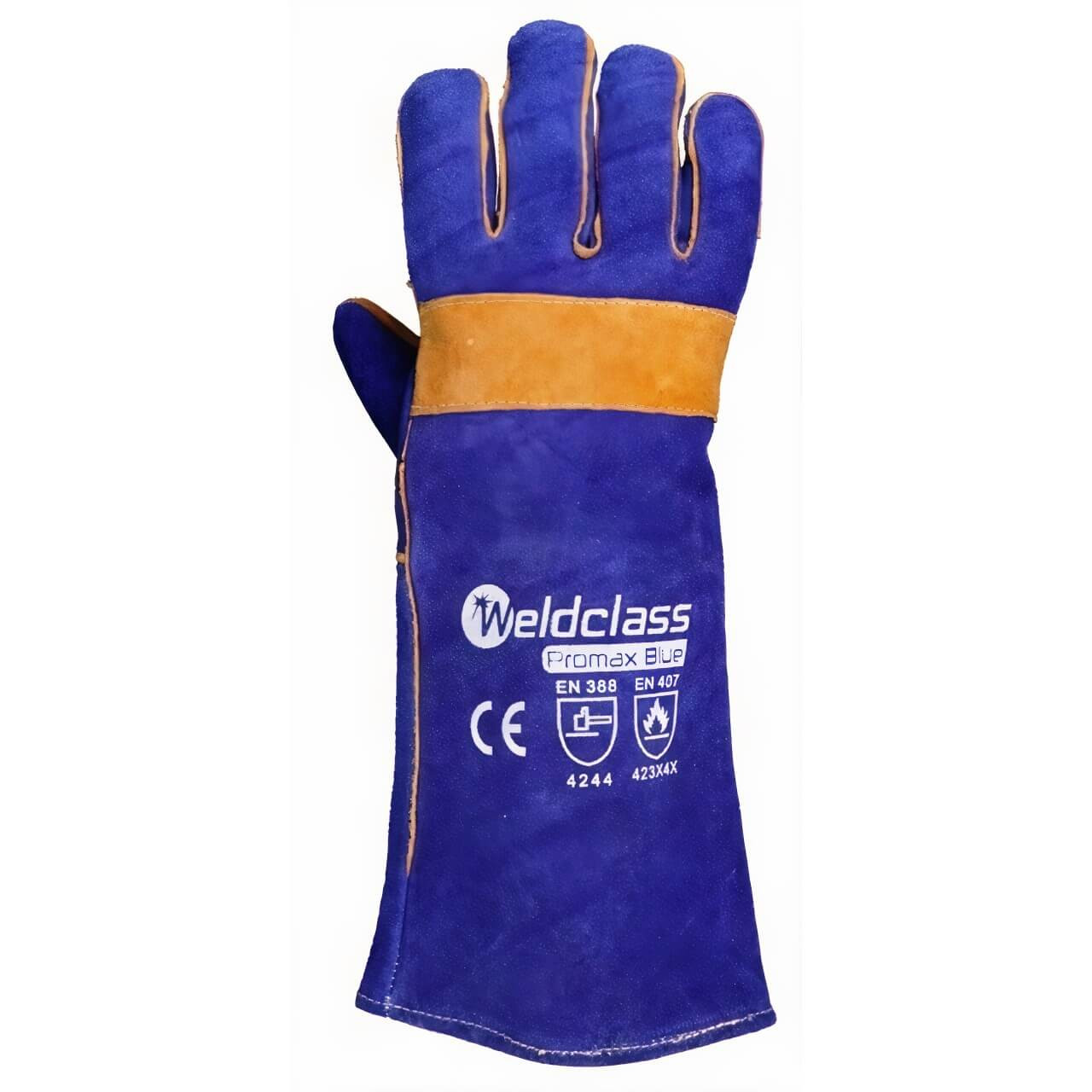 Weldclass Promax Blue Kevlar Welding Gloves