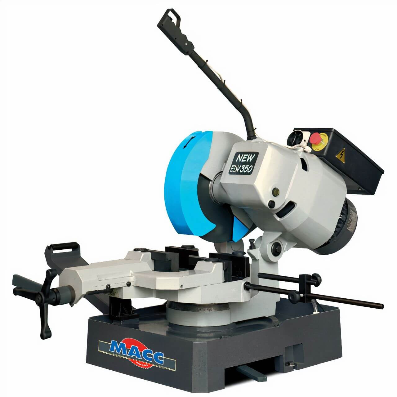 Macc 350mm 415V Double Vise Coldsaw w/ Electric Coolant Pump