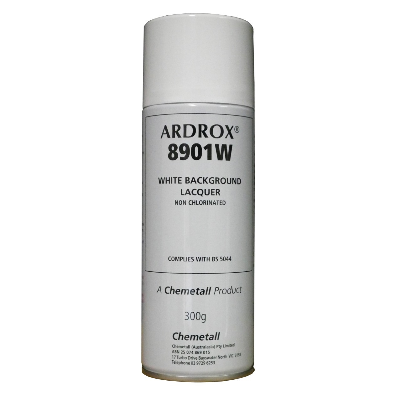 Ardrox 8901W White Background Lacquer Aerosol 300g