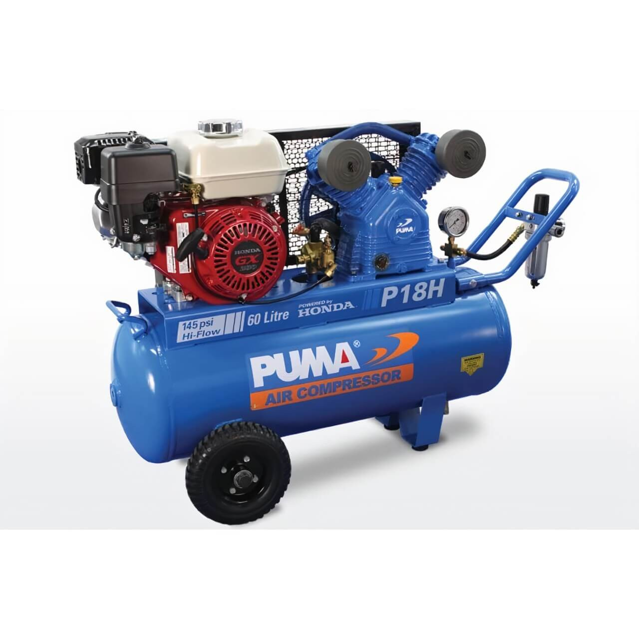 Puma P18H Petrol Air Compressor 6.5HP 60L