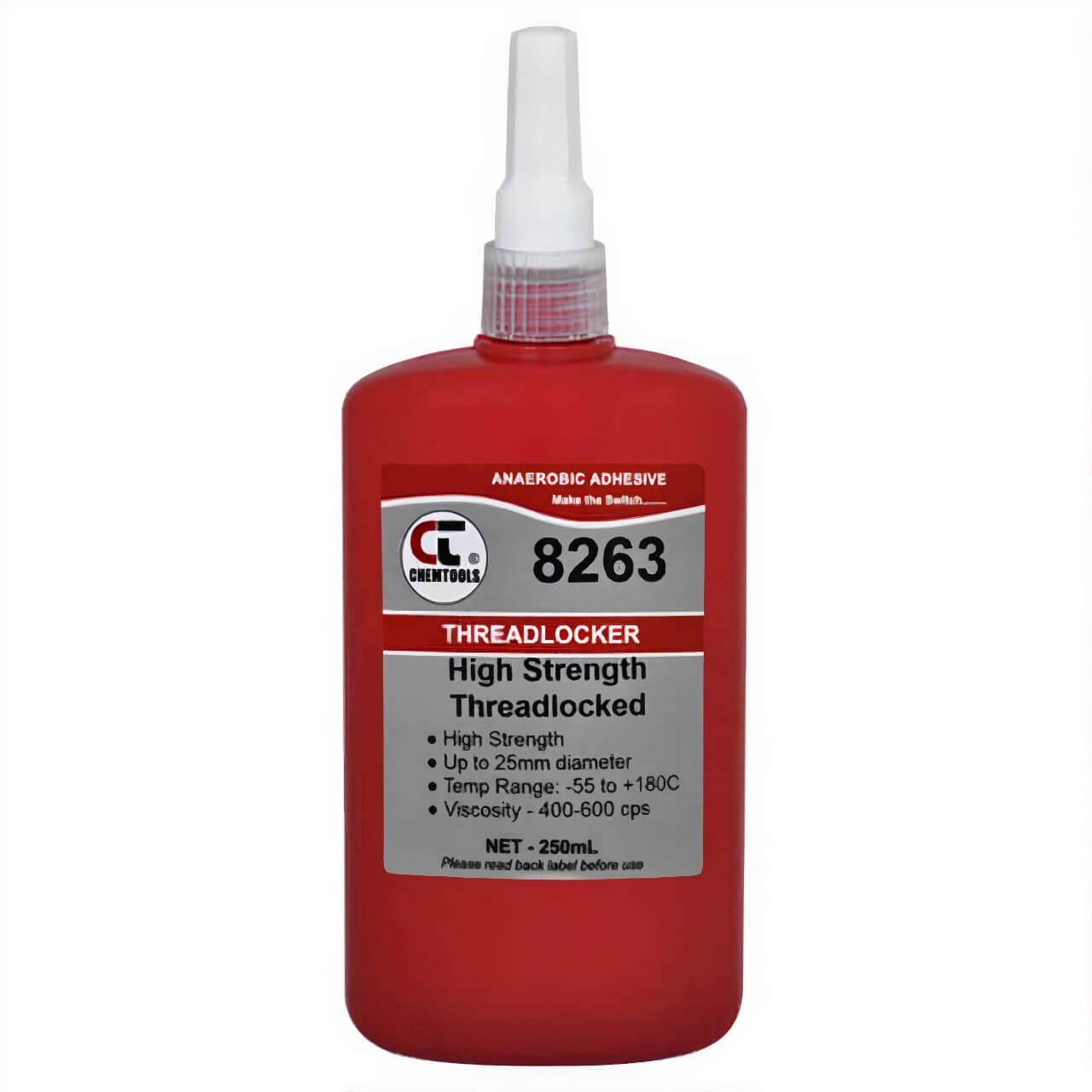 CT 8263 Threadlocker 250ml High Strength Oil Resist