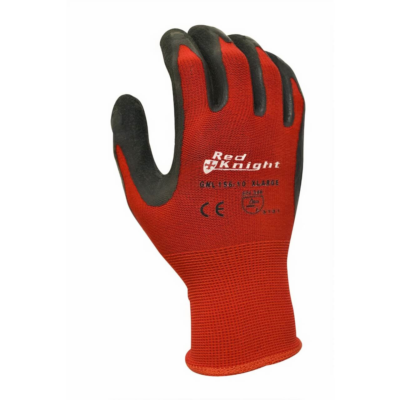'Red Knight' Latex Glove. Gripmaster L