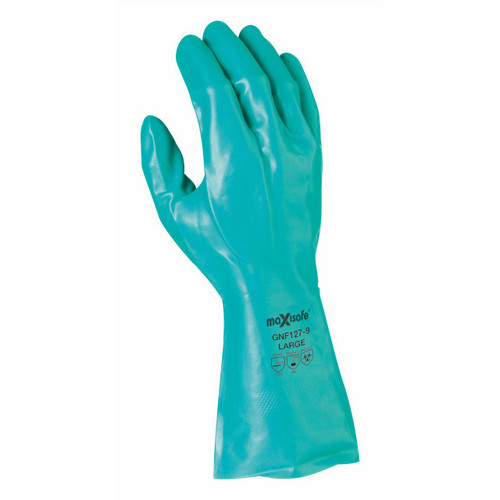 Green Nitrile Chemical Glove 33cm Size 10 Green Nitrile Chemical Glove 33cm Size 10