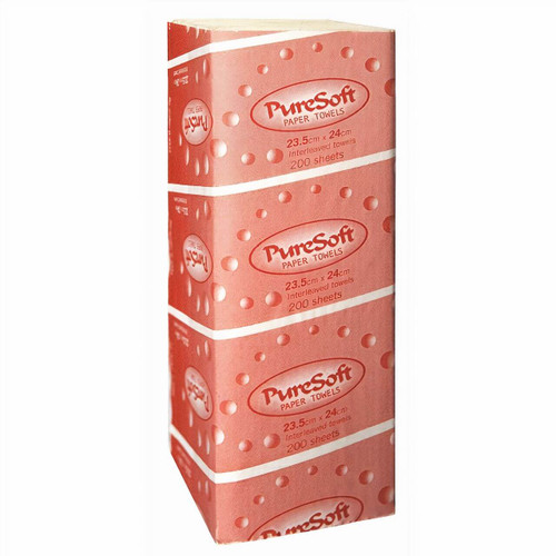 Paper Towel S-Fold Puresoft 200pk 20pk/ctn