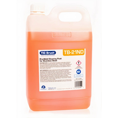 Tig Brush TB-21ND Weld Cleaning Fluid 5 Litre